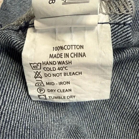 DISSH Felix Denim Shirt Jacket Oversized Short Sleeve Blue Womens Size 4 - Picture 14 of 15